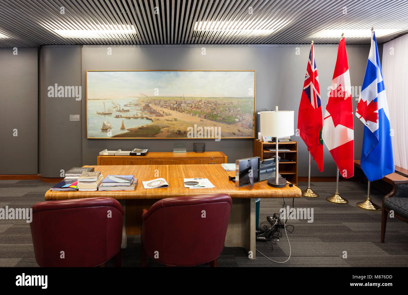 The Mayor's Office in Toronto's New City Hall. Toronto, Ontario, Canada. Stock Photo