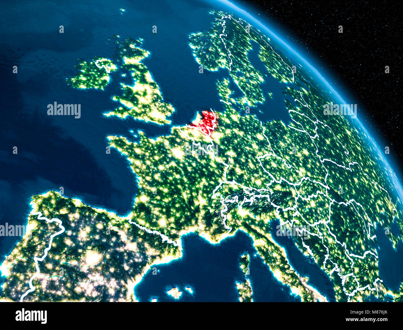 Netherlands Satellite Image High Resolution Stock Photography and ...