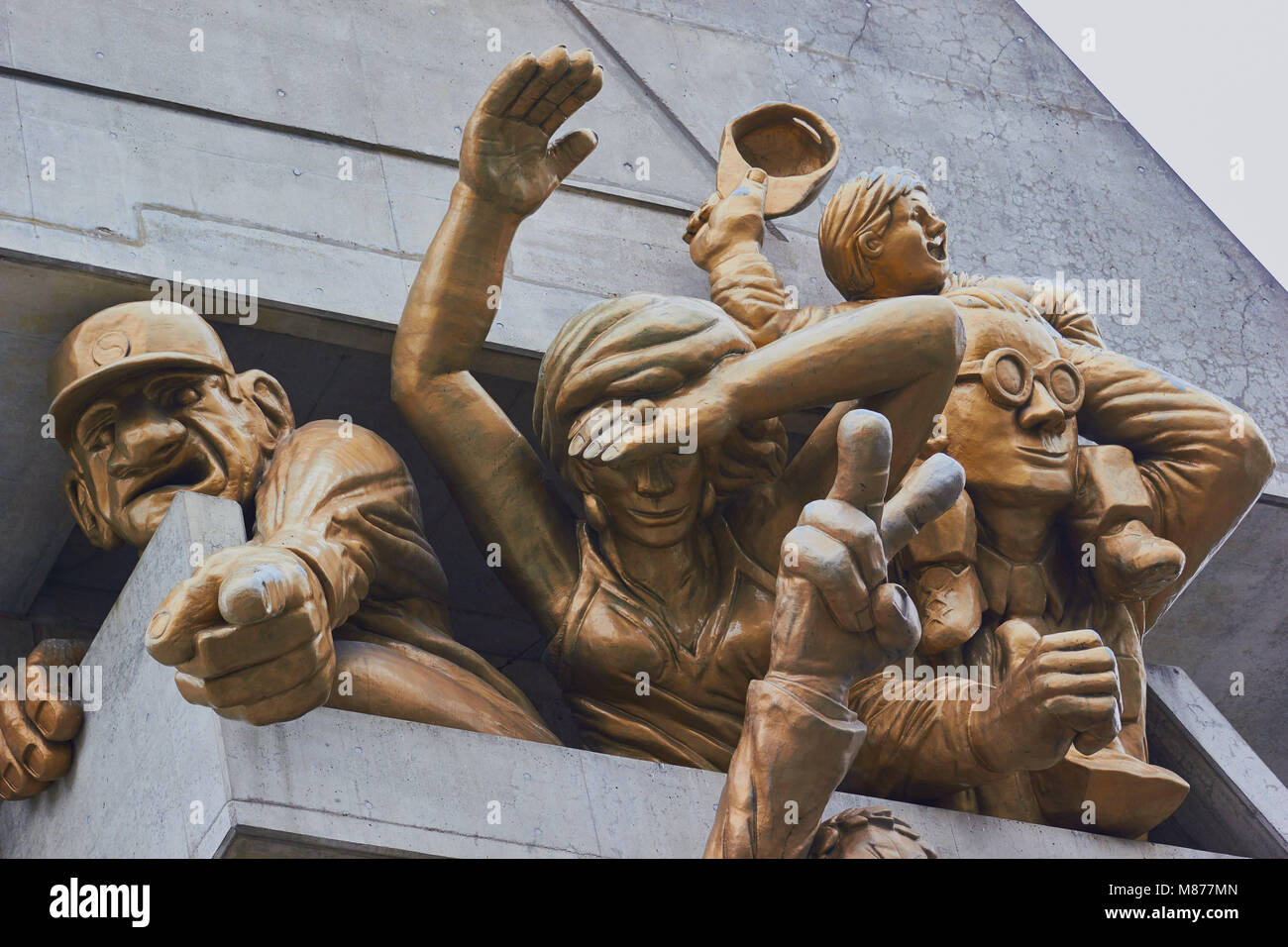 The Audience by Michael Snow, Rogers Centre, downtown Toronto, Ontario, Canada. Stock Photo