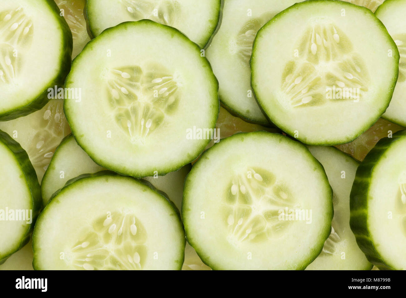 sliced cucumber texture Stock Photo Alamy
