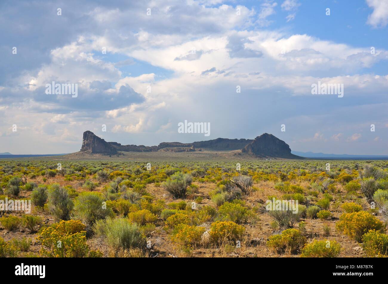 fort rock, Oregon, USA Stock Photo