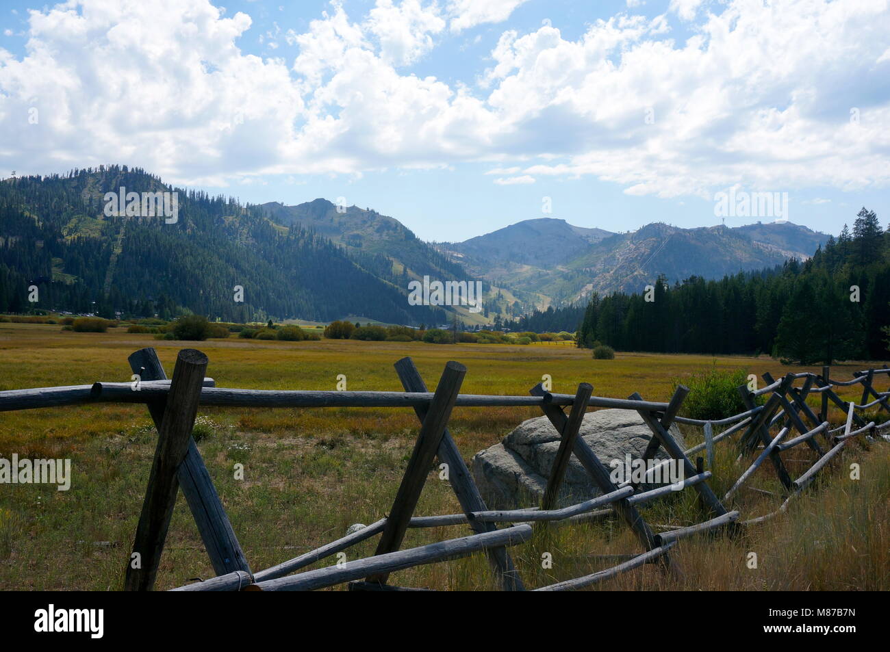 Squaw valley USA in Summer Stock Photo Alamy