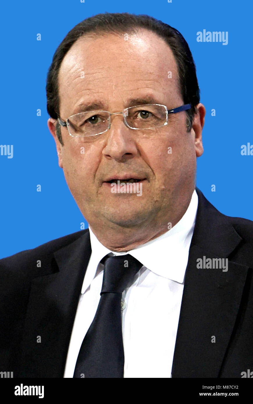 Francois Hollande - *12.08.1954: President of the French Republic from 2012 to 2017 - France. Stock Photo