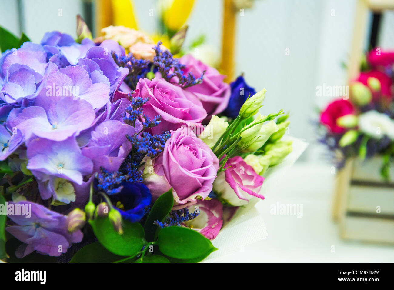 beautiful wedding bouquet Stock Photo