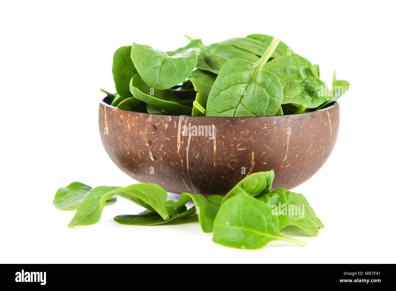 Baby spinach leaves Stock Photo