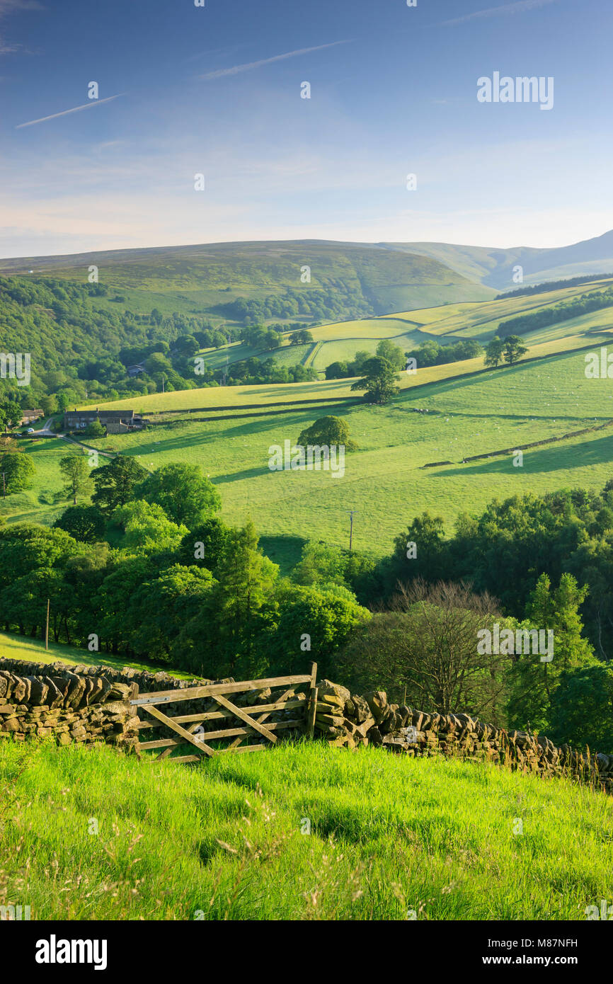 Hayfield High Peak Derbyshire England Stock Photo Alamy