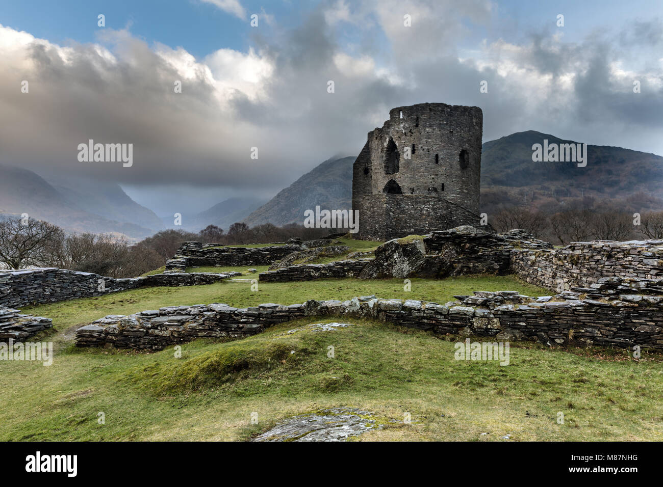 Dolbadarn Castle, Llanberis, Snowdonia, North Wales, UK Stock Photo