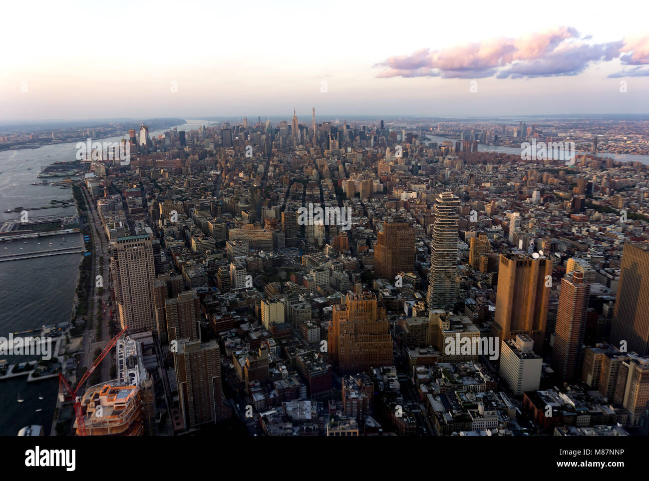 One world trade center aerial view hi-res stock photography and images -  Alamy