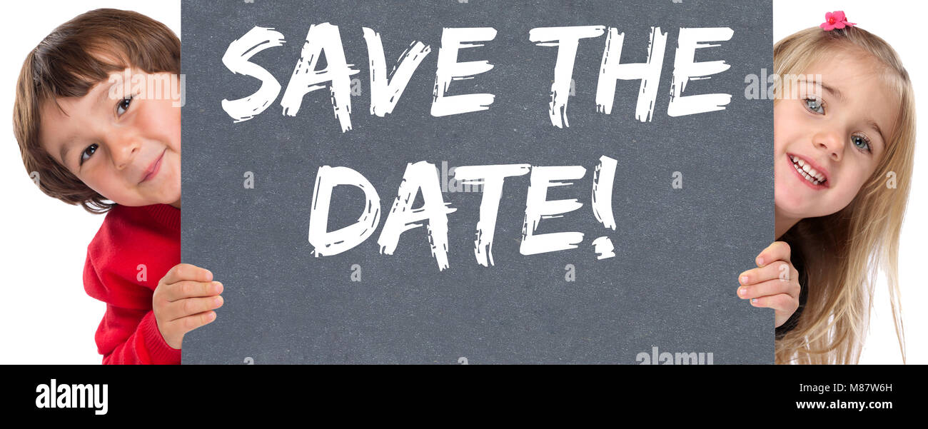 save the date template business