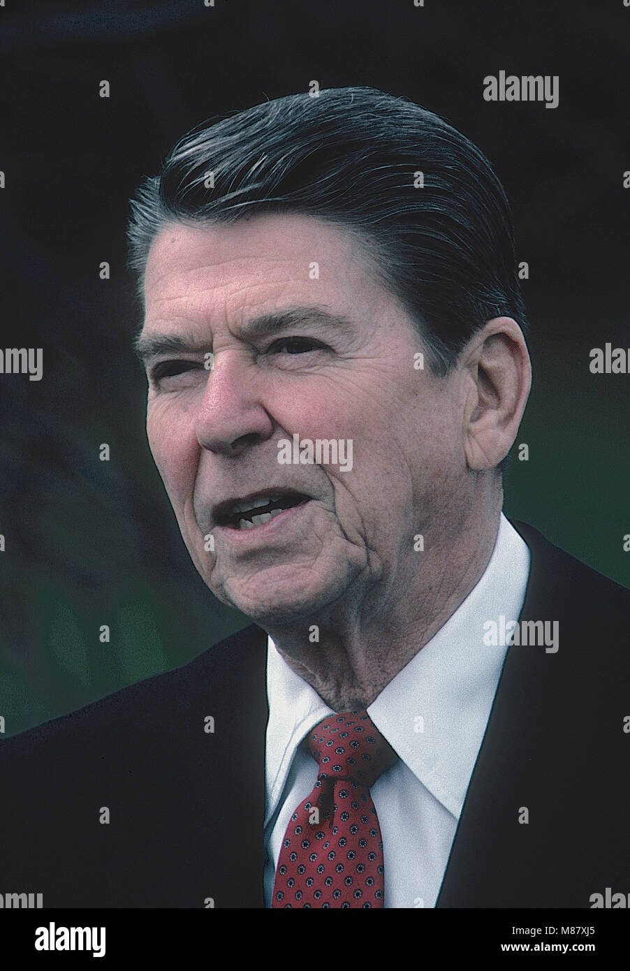 Washington, DC., USA, April, 1983 President Ronald Reagan portrait