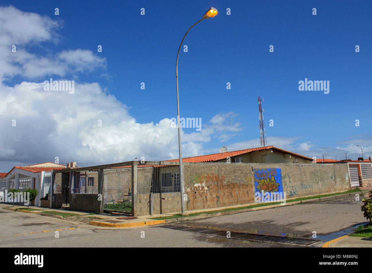 unfinnished house in Cuman city Stock Photo