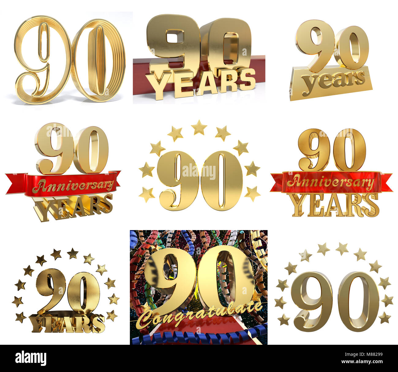 Celebration of 90 years hi-res stock photography and images - Alamy