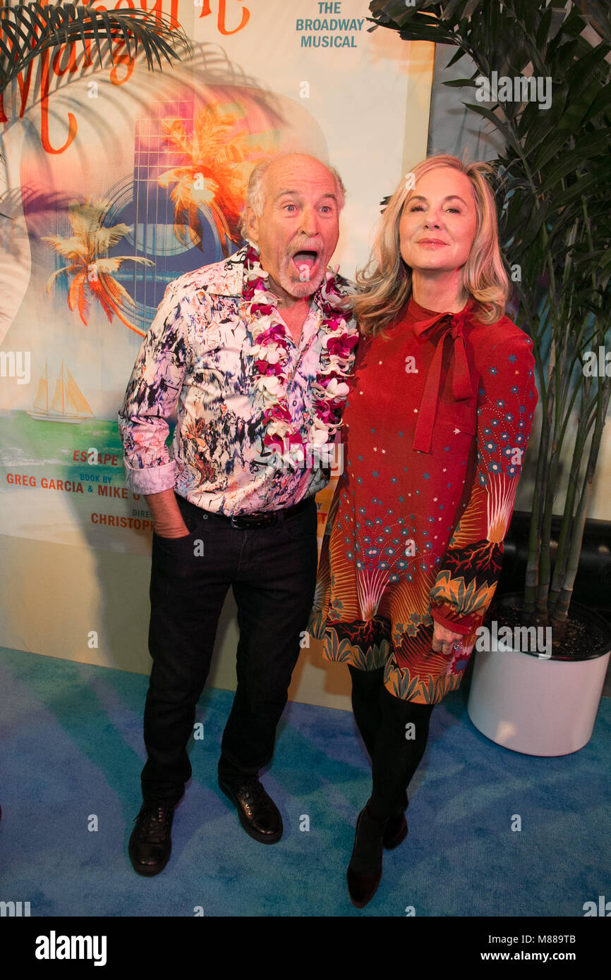 New York Usa March 15 2018 Jimmy Buffett Attends The Broadway Premiere Of Escape To 9115