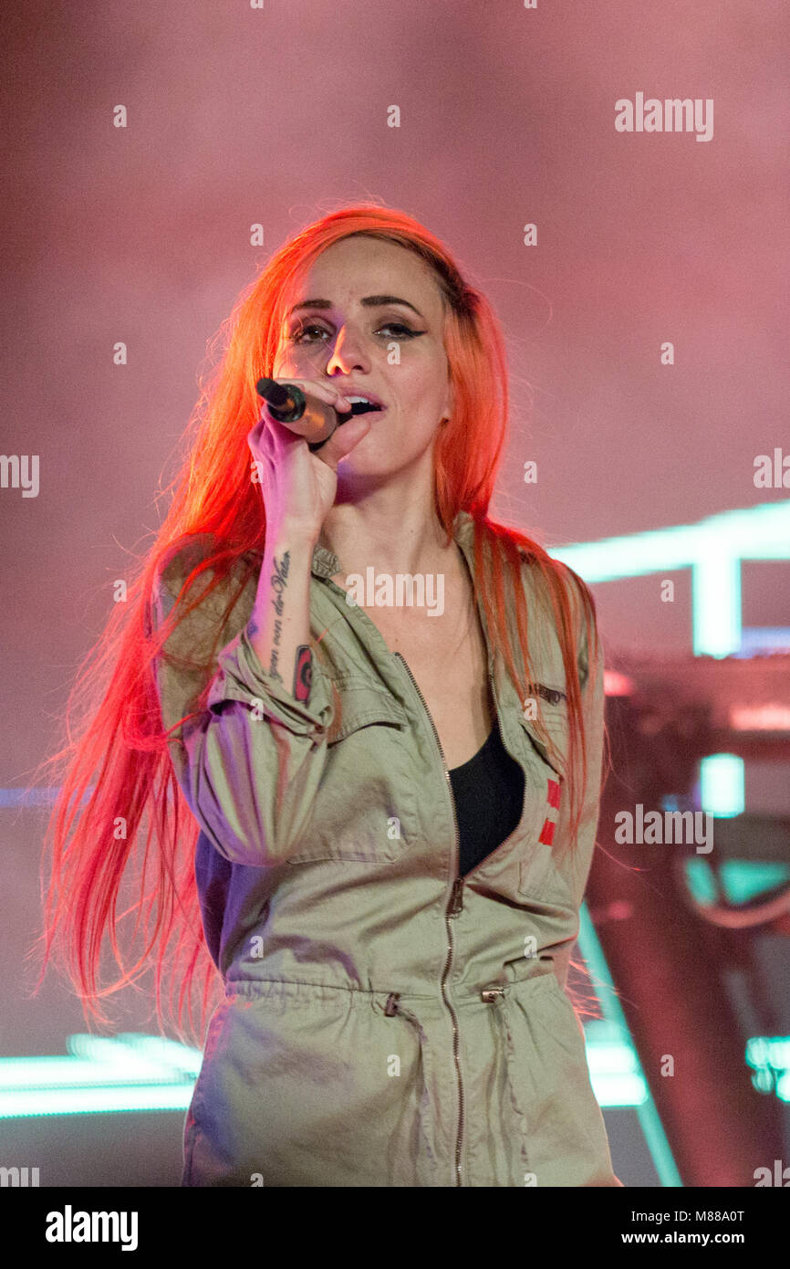 Madison, Wisconsin, USA. 13th Mar, 2018. LIGHTS (VALERIE ANNE POXLEITNER) during the We Were