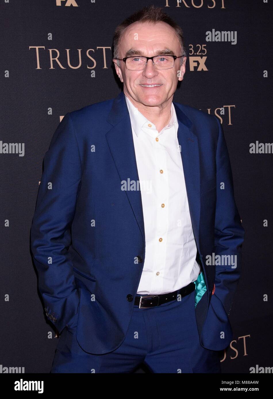New York, NY, USA. 15th Mar, 2018. Danny Boyle at arrivals for The FX Annual All-Star Party Red Carpet Event, The School of Visual Arts (SVA) Theatre, New York, NY March 15, 2018. Credit: RCF/Everett Collection/Alamy Live News Stock Photo