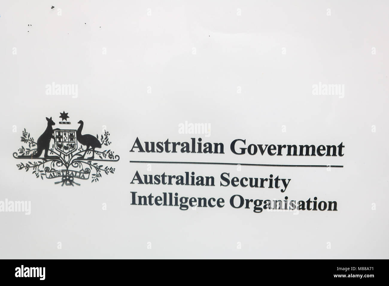 Adelaide Australia 16th March 2018. A poster recruitment ad on a bus  shelter in Adelaide by (ASIO), the Australian Security Intelligence  Organisation for careers . ASIO is the national security agency which