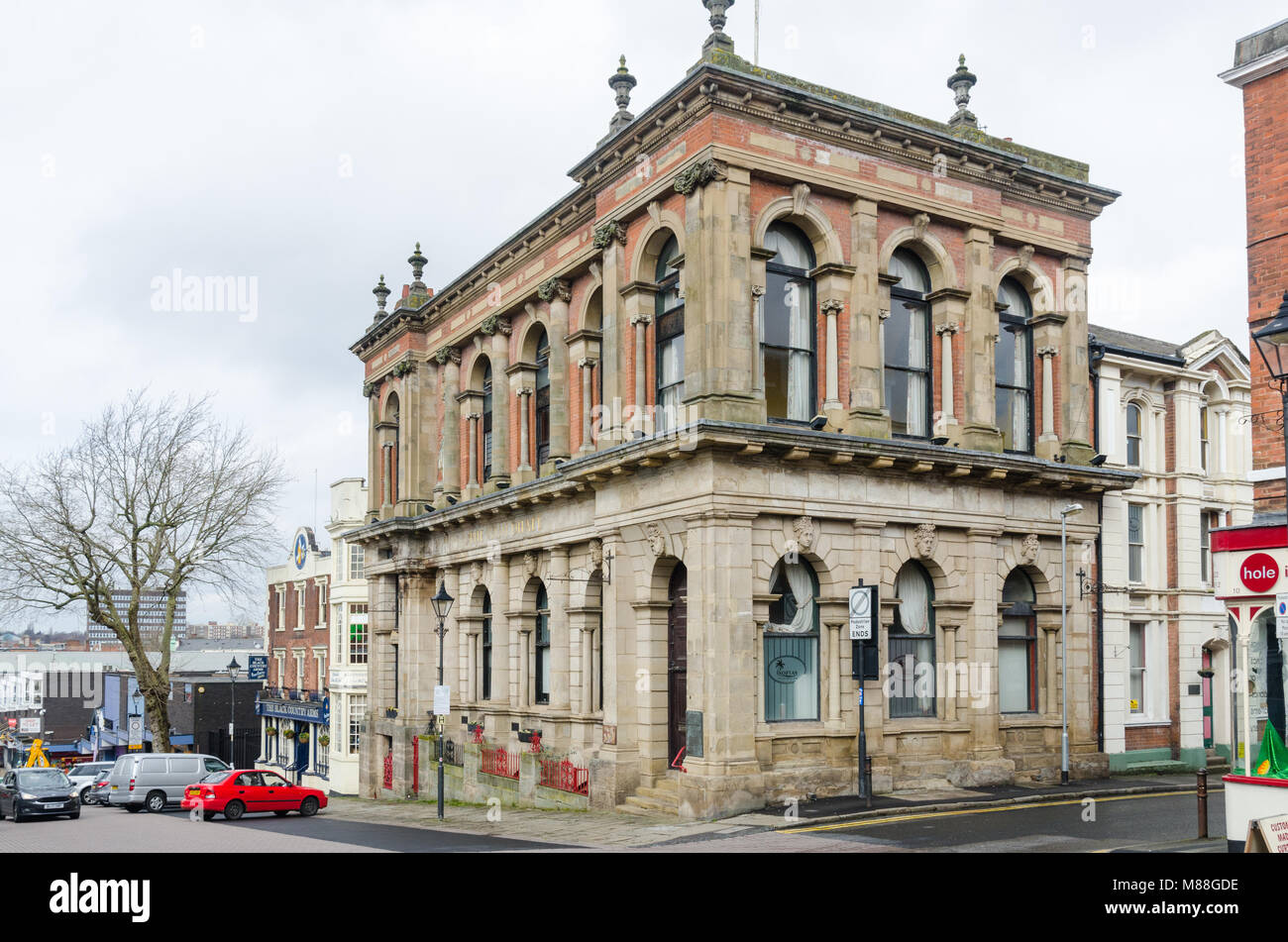 The Guildhall in High Street, Walsall which was previously Walsall Magistrates Court is Grade 2 listed building. Stock Photo