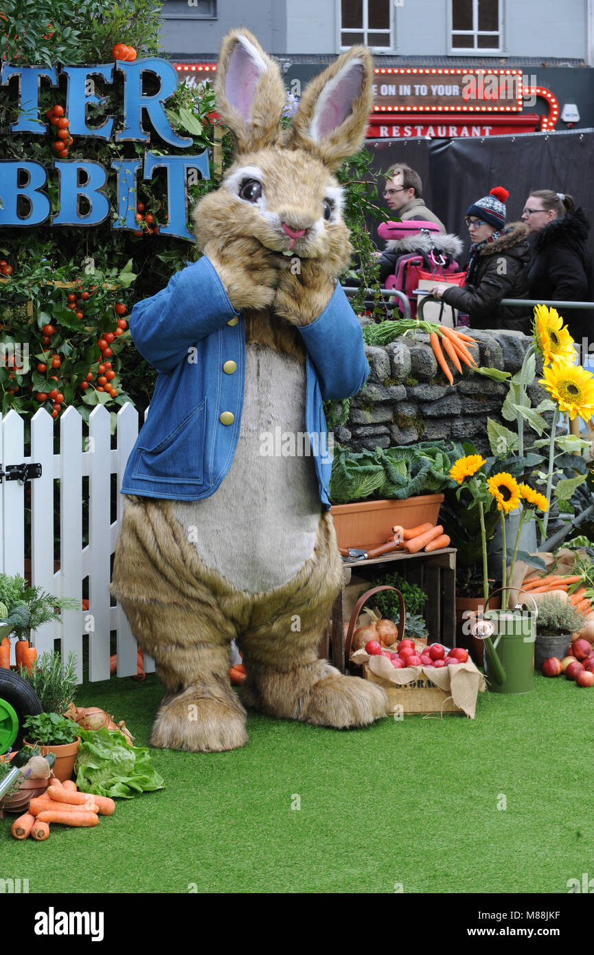 UK Gala Screening of Peter Rabbit, on the green Carpet at the Vue ...