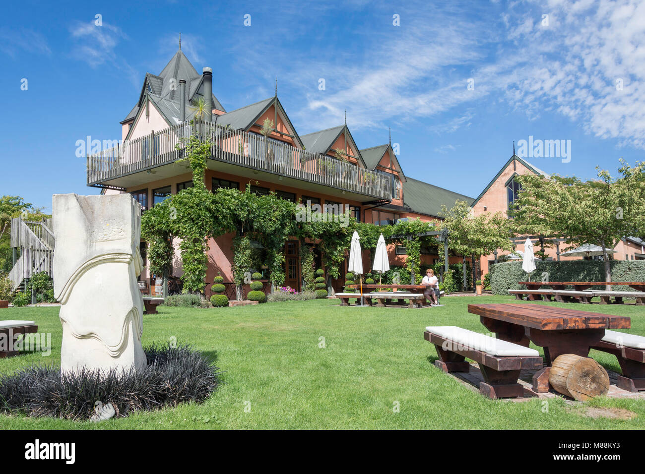 Pegasus Bay Winery and Restaurant, Waipara, North Canterbury, Canterbury Region, New Zealand Stock Photo