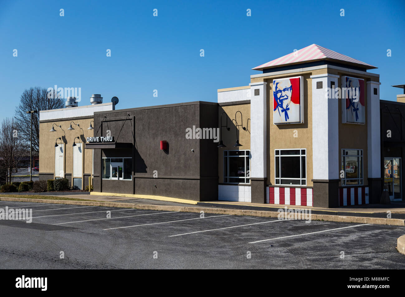 Lancaster, PA, USA February 27, 2018 A KFC Restaurant, previously