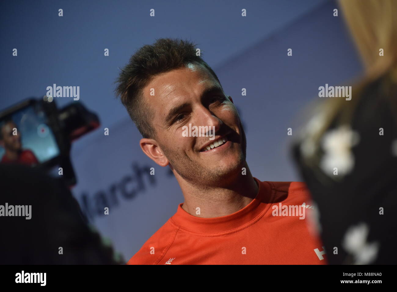 Auckland, New Zealand. 16th Mar, 2018. New Zealand sailor Blair Tuke of