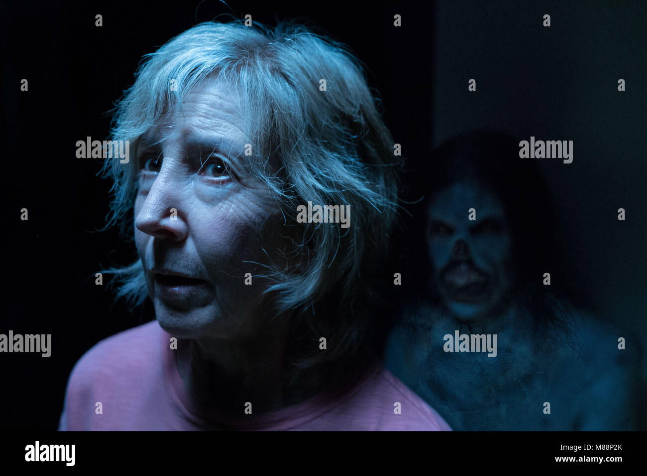 RELEASE DATE: January 5, 2018 TITLE: Insidious: The Last Key STUDIO: Universal Pictures DIRECTOR: Adam Robitel PLOT: Parapsychologist Dr. Elise Rainier faces her most fearsome and personal haunting yet, in her own family home. STARRING: LIN SHAYE as Dr. Elise Rainier. (Credit Image: © Universal Pictures/Entertainment Pictures) Stock Photo