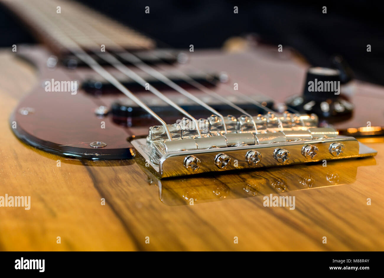 Beautiful custom electro guitar Stock Photo