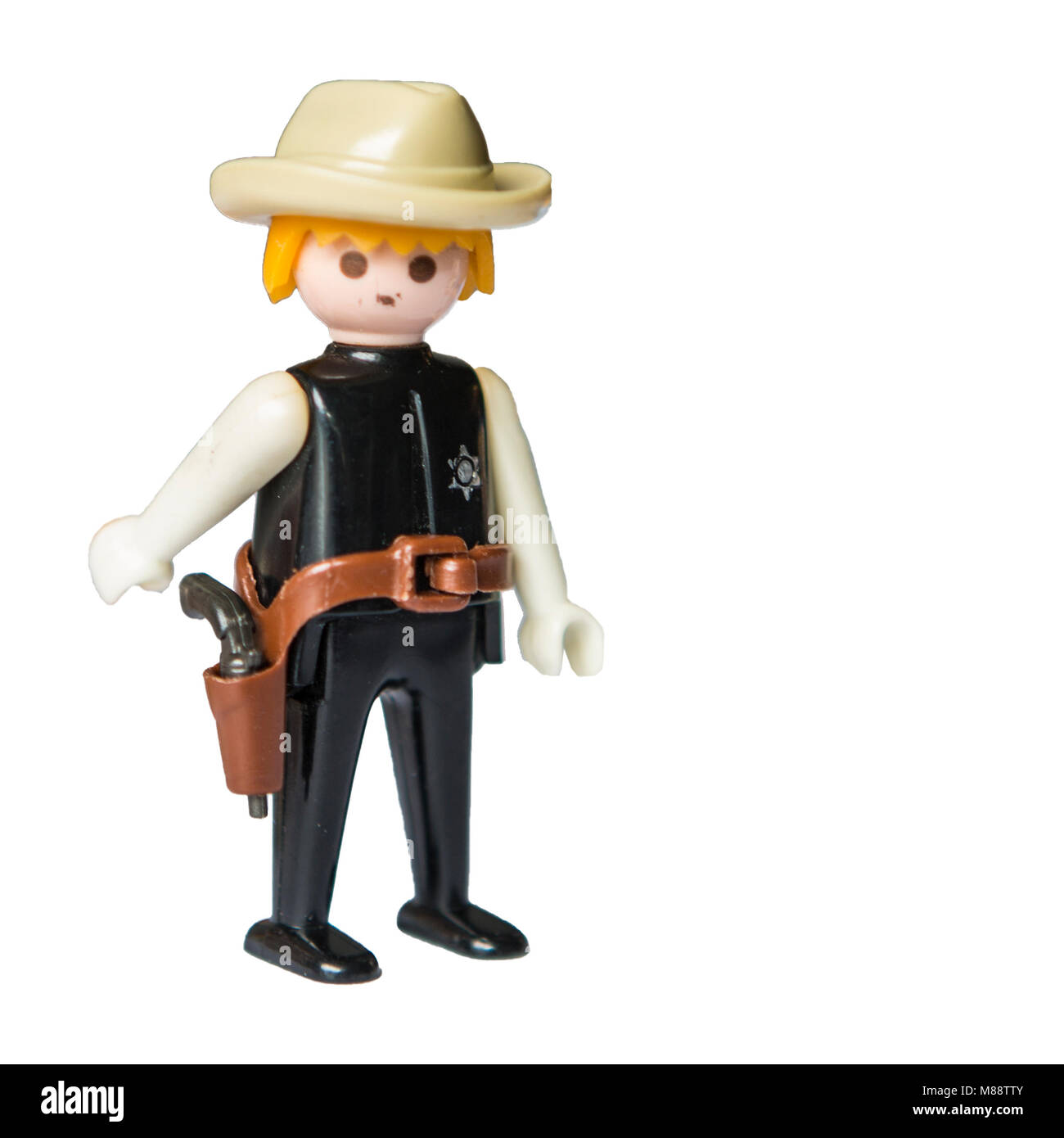 Playmobil-Figuren Cowboy und Indianer, Sherif und Bandit Stock Photo - Alamy