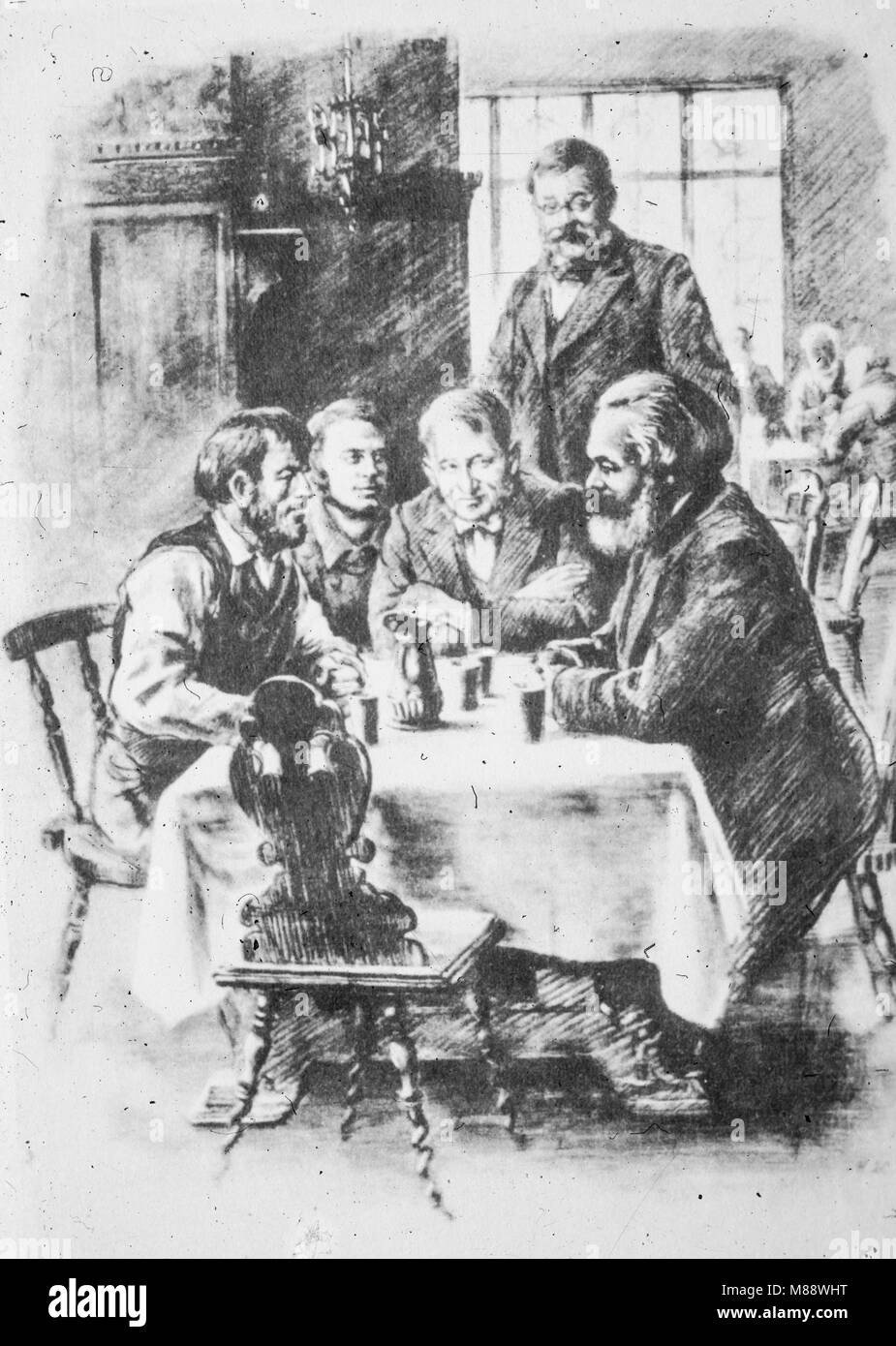 karl marx, 1867 Stock Photo