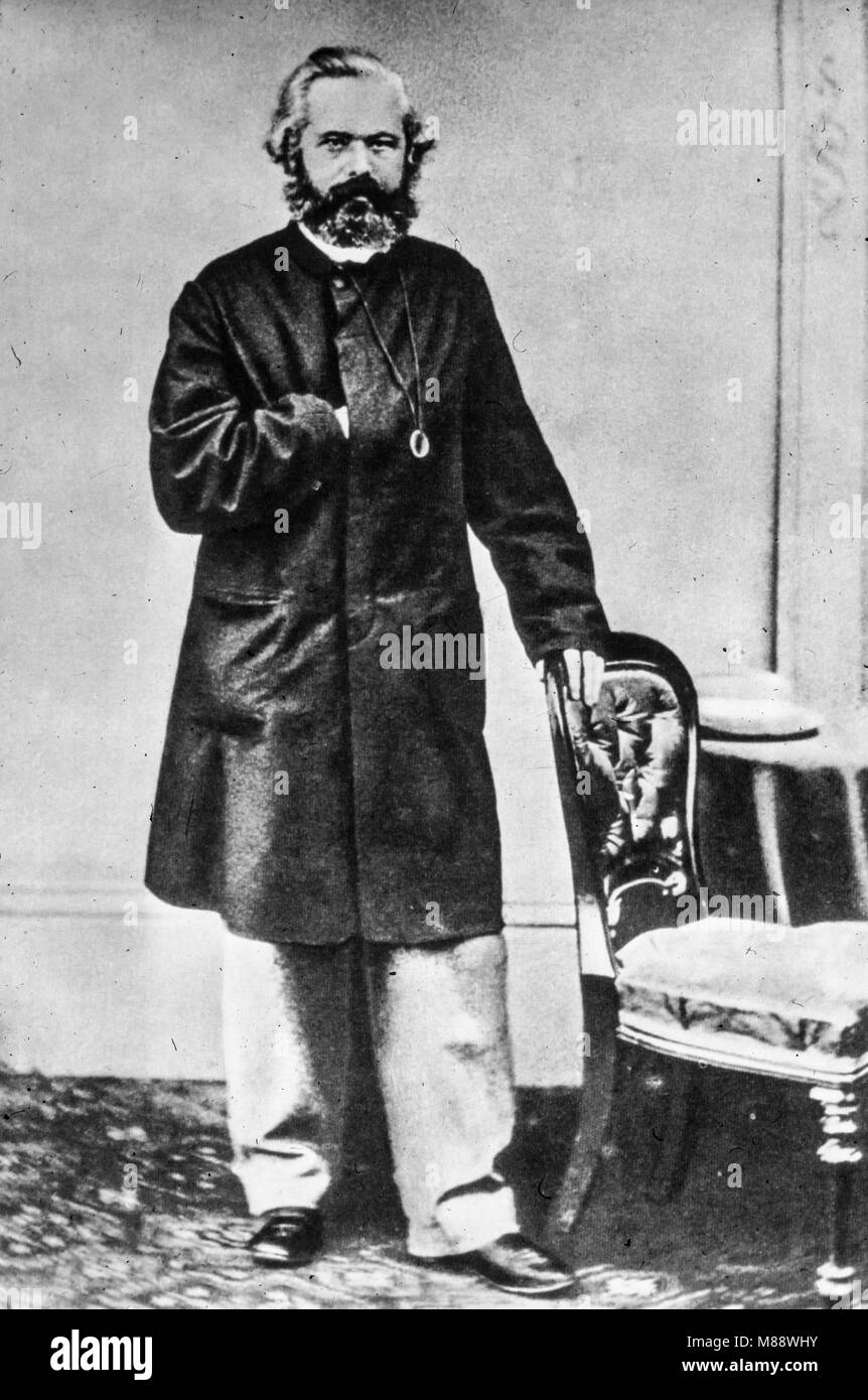 karl marx, 1863 Stock Photo