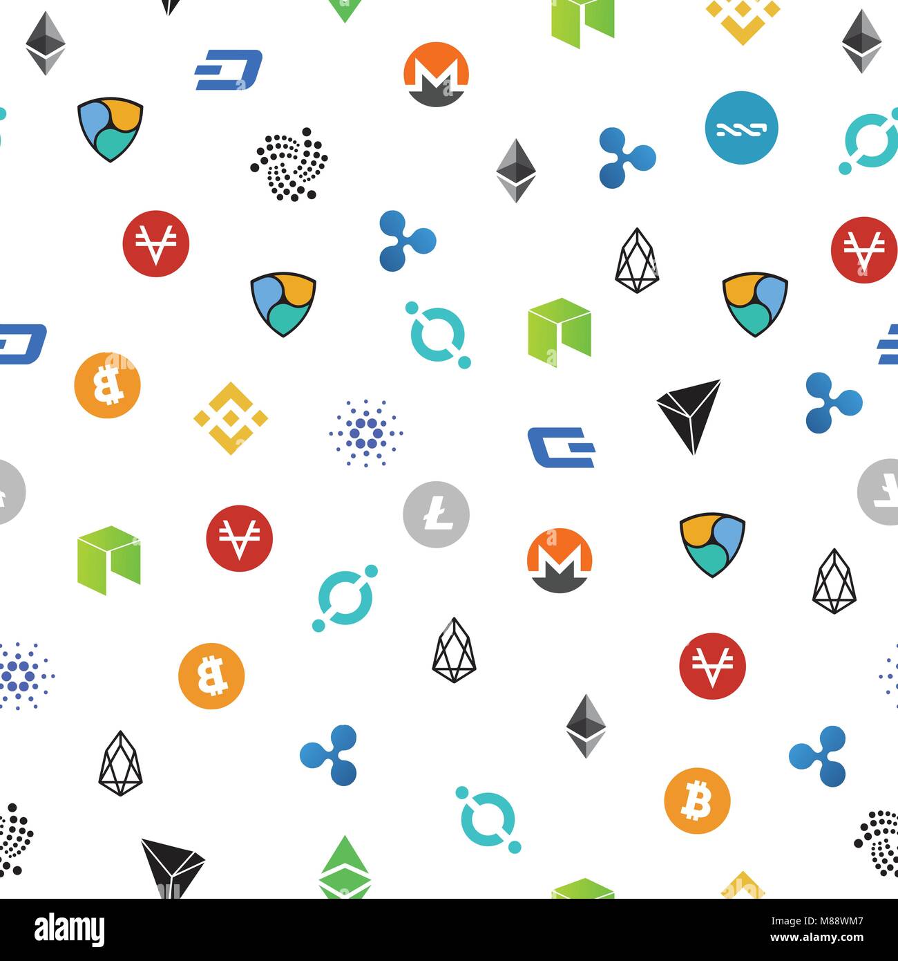 Cryptocurrency card Stock Vector Images Alamy