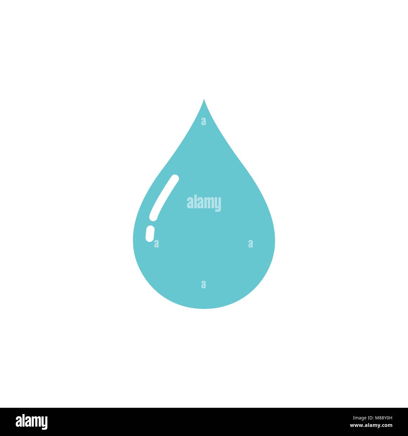 Water drop icon on a white background. Vector illustration Stock Vector ...