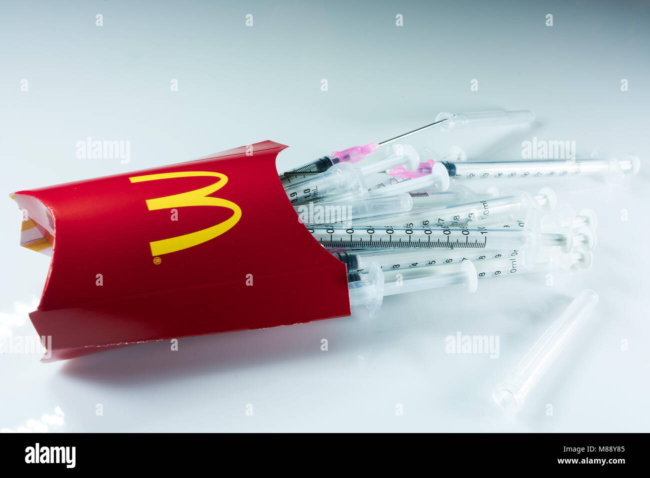 Fast Food Addiction Stock Photo Alamy