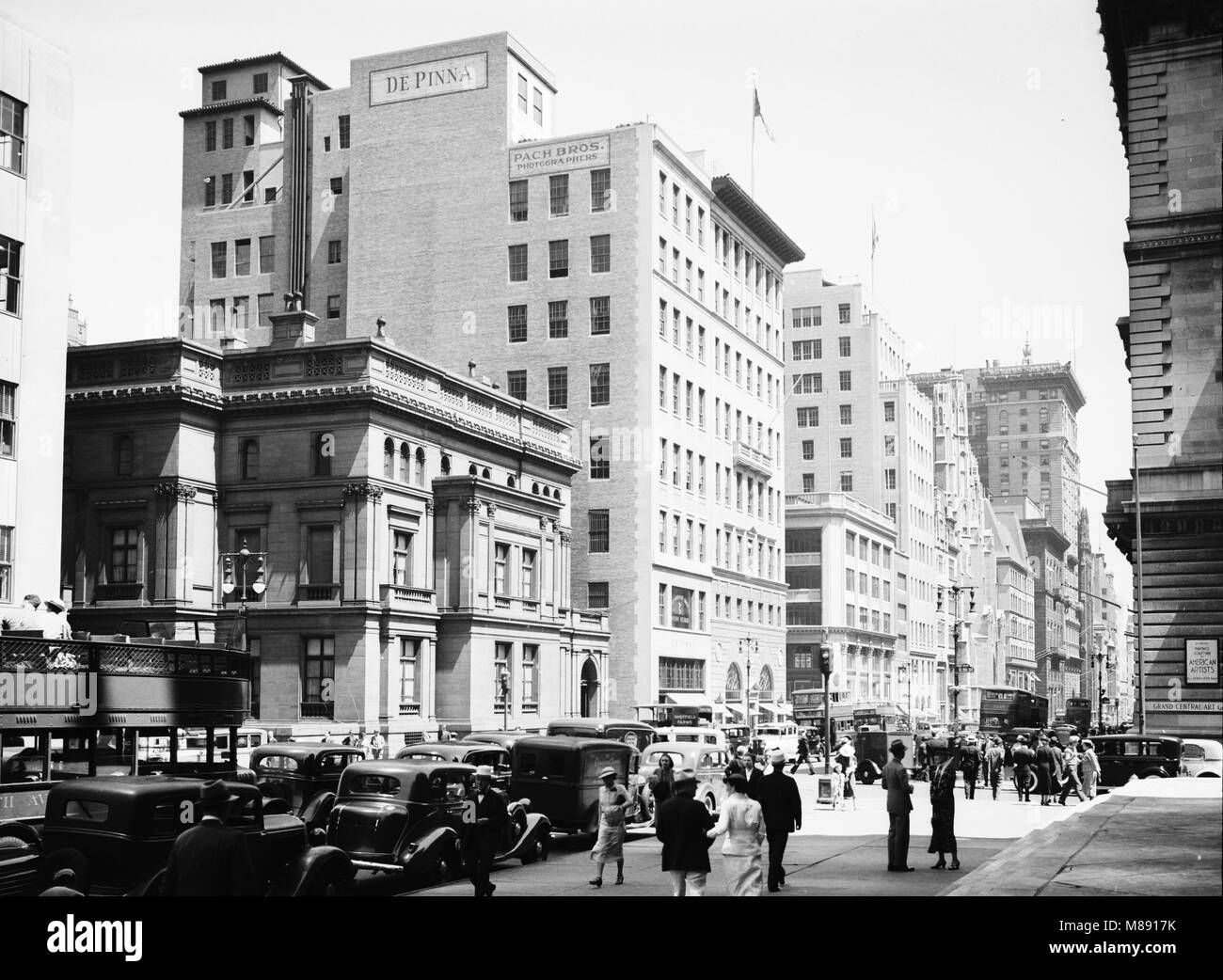 Fifth Avenue and 51st Street, New York, NY, ca 1930 Stock Photo