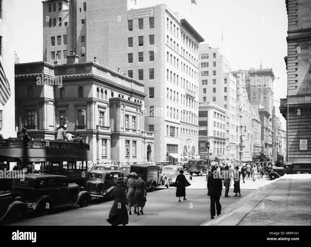 Fifth Avenue and 51st Street, New York, NY, ca 1930 Stock Photo