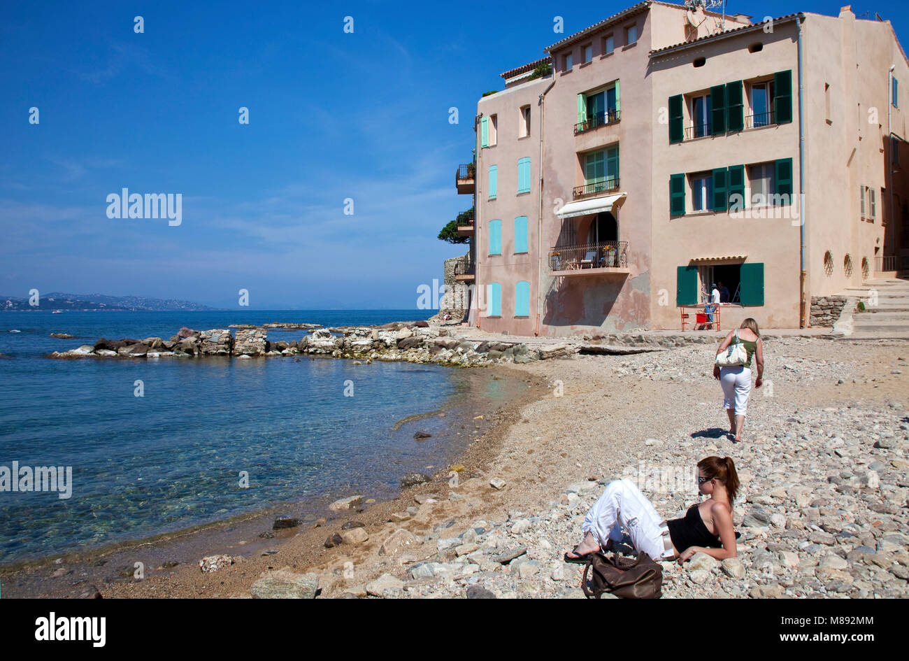 Saint st tropez old harbour french riviera hi-res stock photography and ...