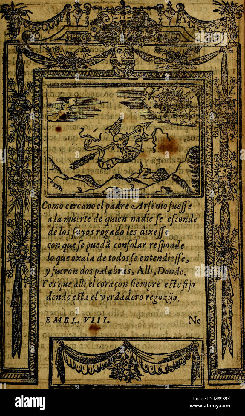 Emblemas morales de Don Iuan de Horozco y Couarruuias Arcediano de Cuellar en la Santa Yglesia de Segouia. (1591) (14744949211) Stock Photo