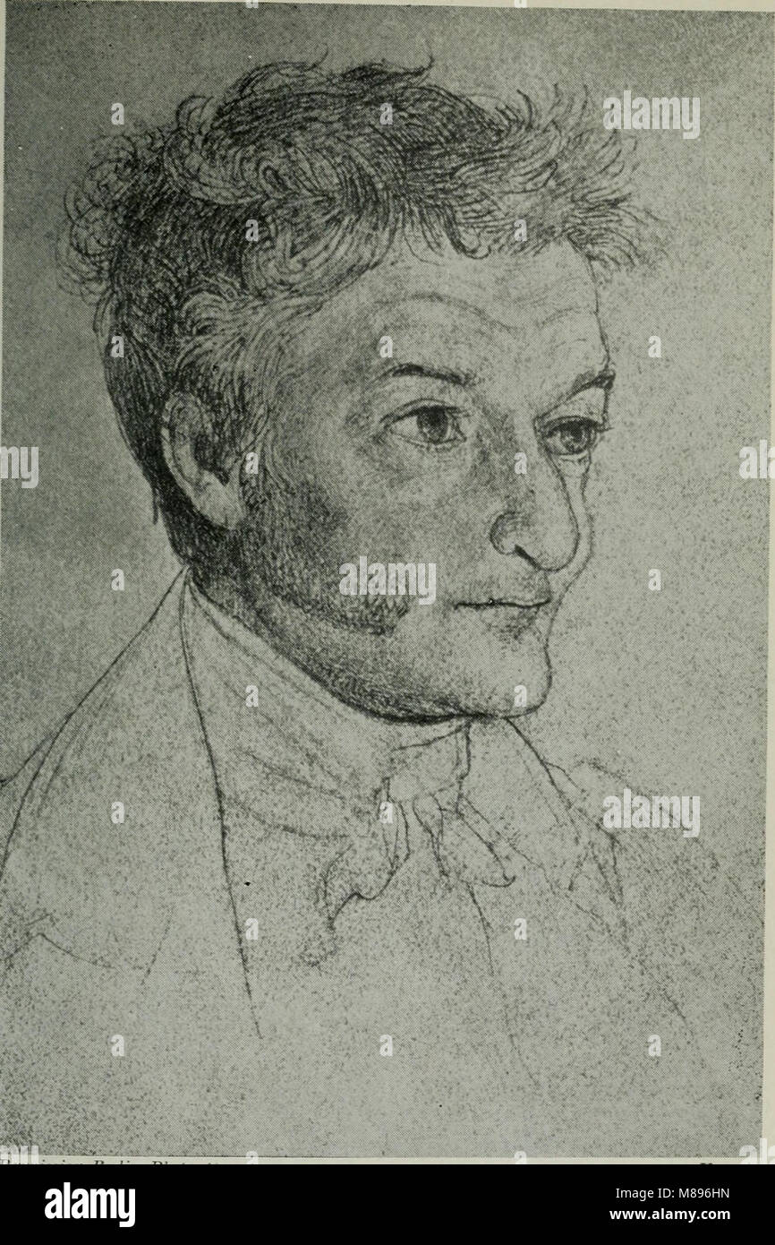 Ernst Theodor Amadeus Hoffmann by Wilhelm Hensel Stock Photo