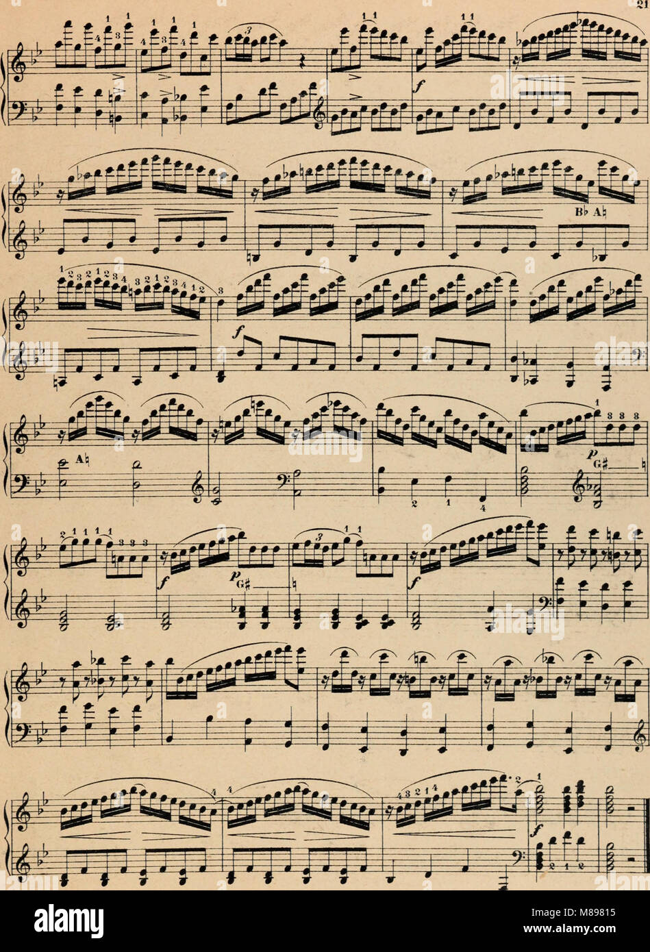 Etuden und Melodien-Album fur Harfe, op. 8 - Sammlung auserwahlter Stucke, Etuden u.s.w. in progressiver Reihenfolge, Originale sowie Bearbeitungen, zum Gebrauch beim Unterrichte (1900) (14777721015) Stock Photo