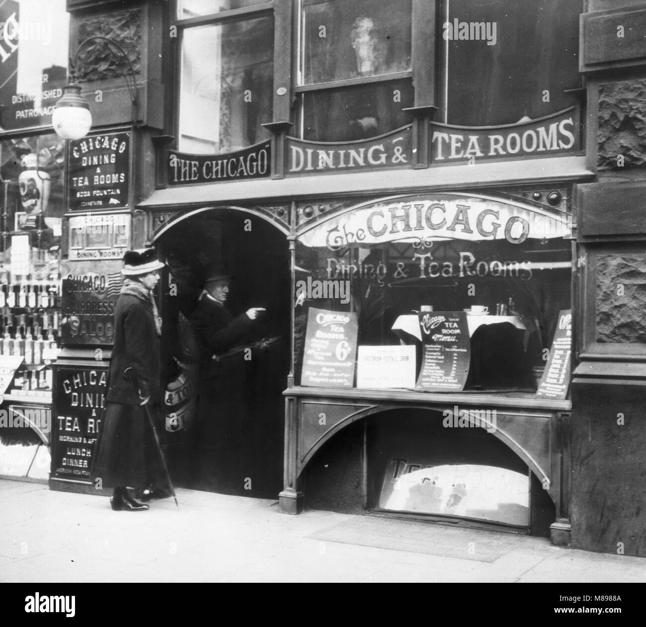 Chicago Tea Room, Melbourne, Australia, 1917 Stock Photo