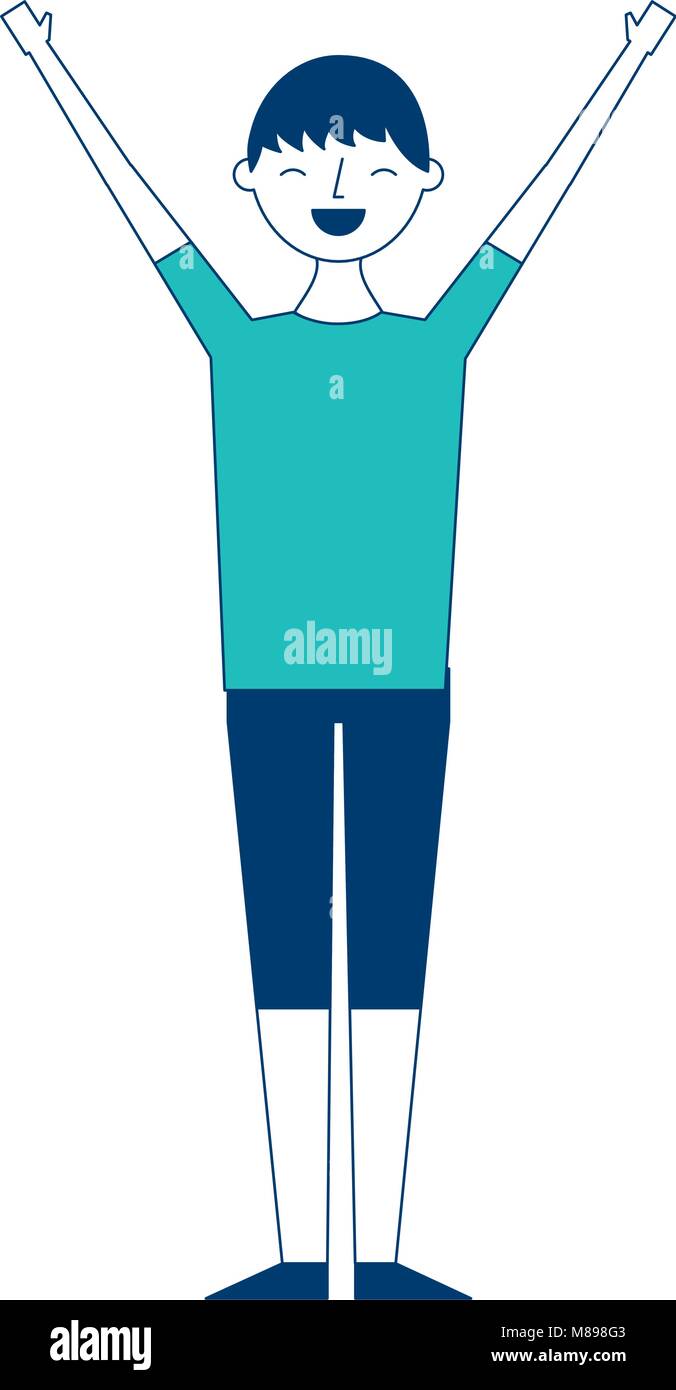 young people male man in casual clothes vector illustration green and ...