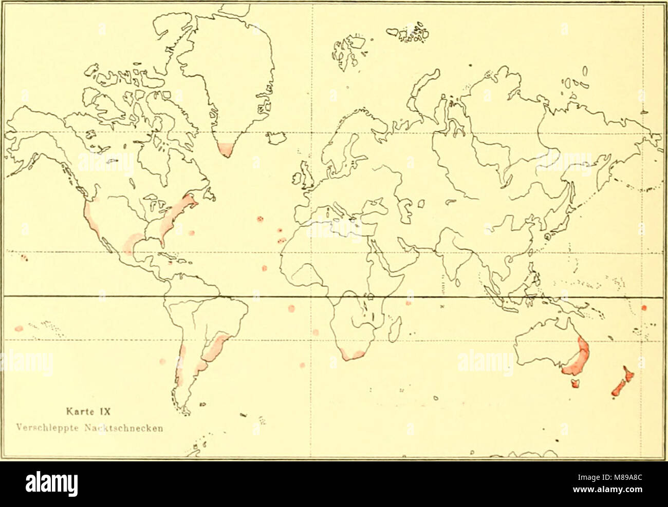 Map Slug Range This 1905 work on the geographical distribution of slugs provides ...