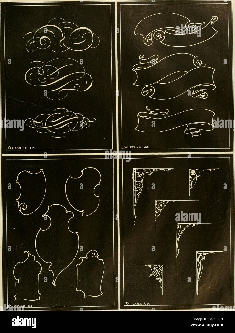 This 1910 guide details the techniques of creating commercial alphabets ...