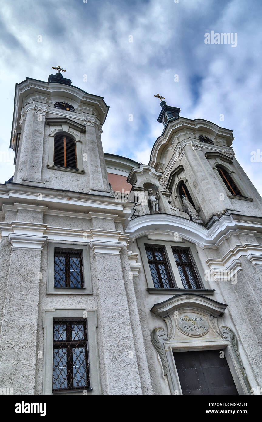Pfarramt Christkindl Catholic Church in Steyr Austria near the Christmas Postoffice Stock Photo