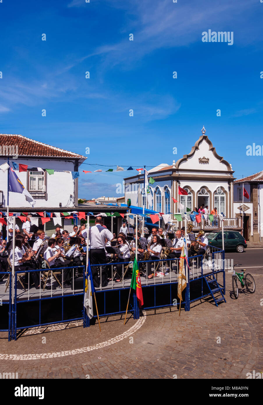 Holy Spirit Festivities, Lajes, Terceira Island, Azores, Portugal Stock Photo