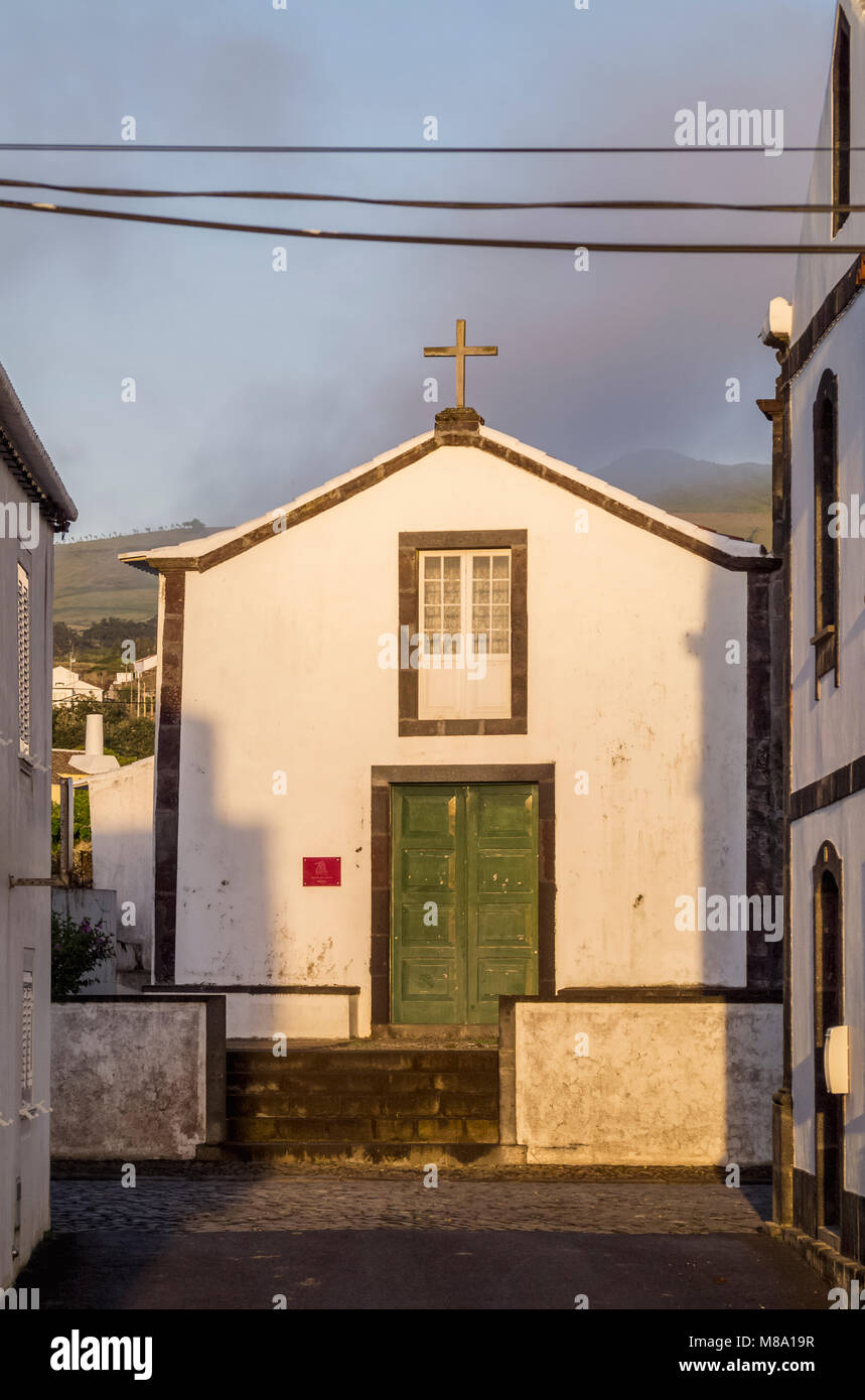 Architecture of Praia, Graciosa Island, Azores, Portugal Stock Photo
