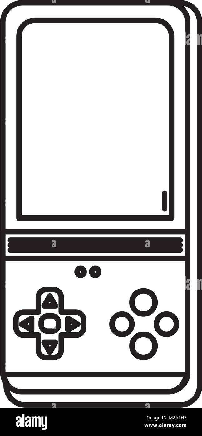 line gamepad technology console play design Stock Vector Image & Art ...