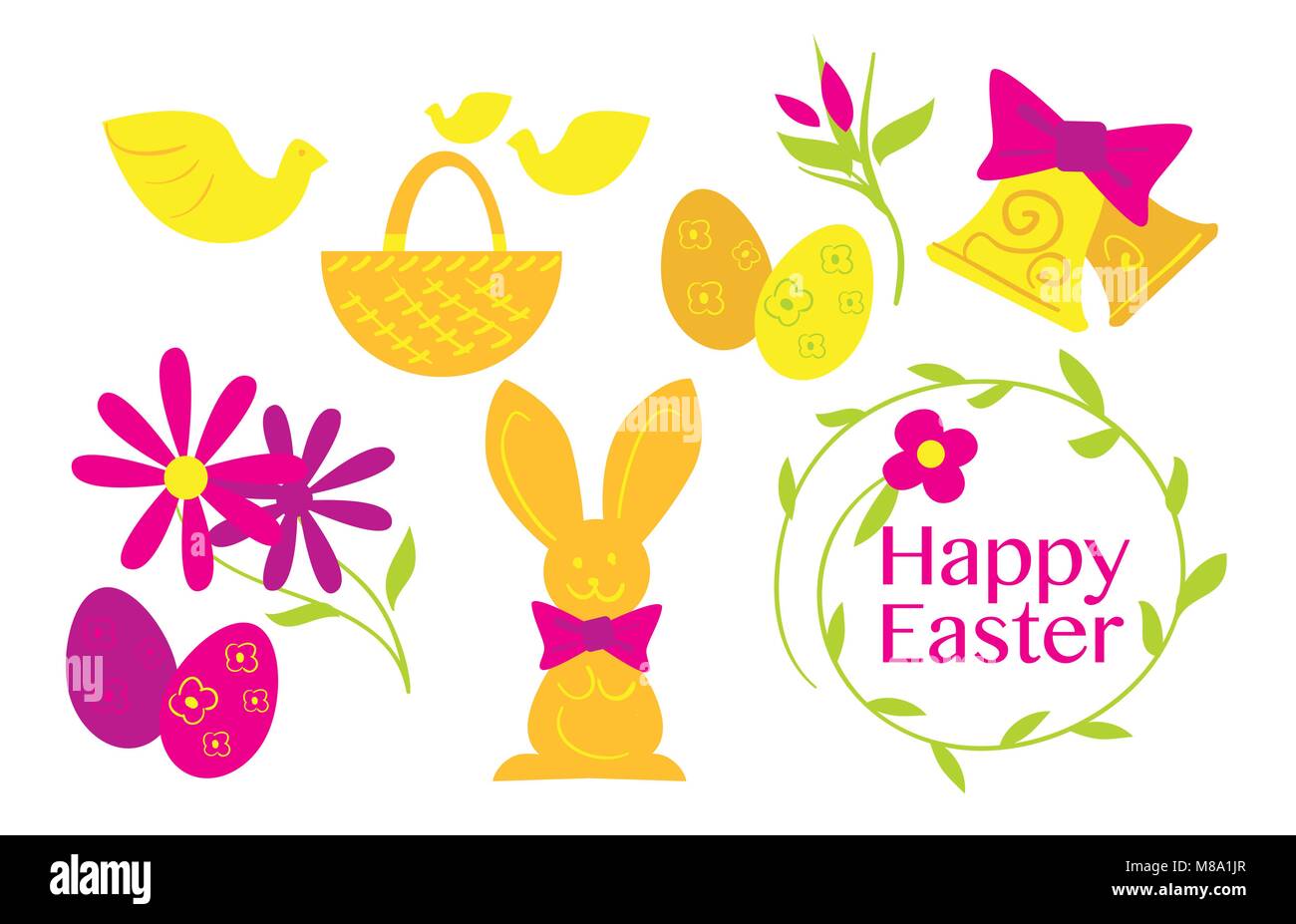 Happy Easter, Vector Stock Vector Image & Art - Alamy