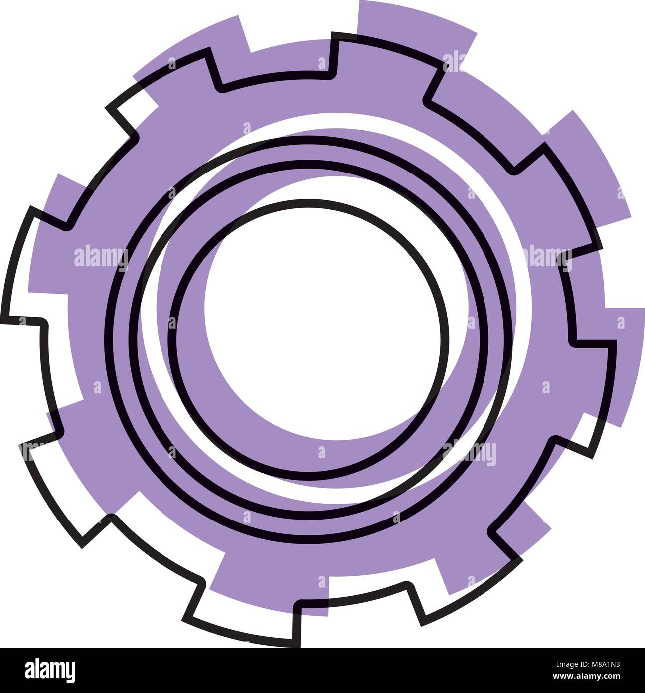 moved color gear industry process engine technology Stock Vector Image ...