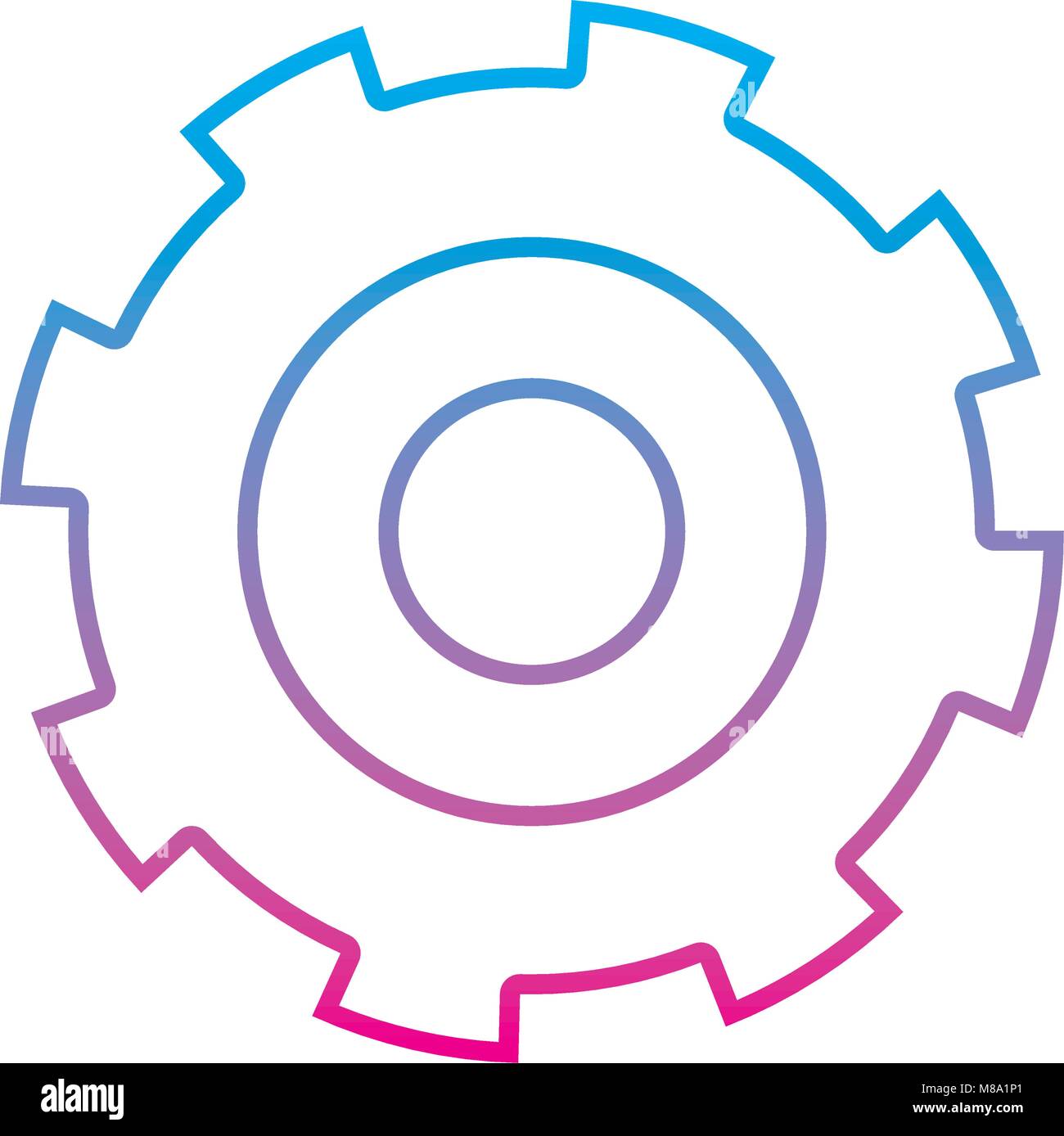 degraded line gear engineering process industry machine Stock Vector ...